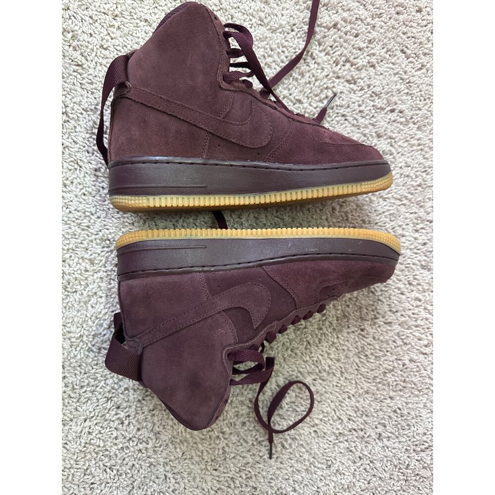 Nike Air Force 1 High Burgundy Crush (GS), 6Y - Picture 3 of 8